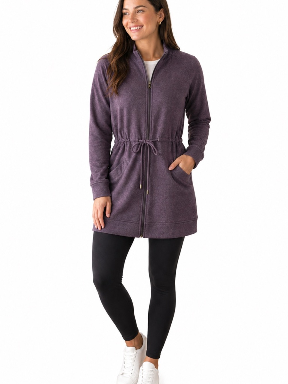 UGG Raleigh Fleece Long Jacket Size M